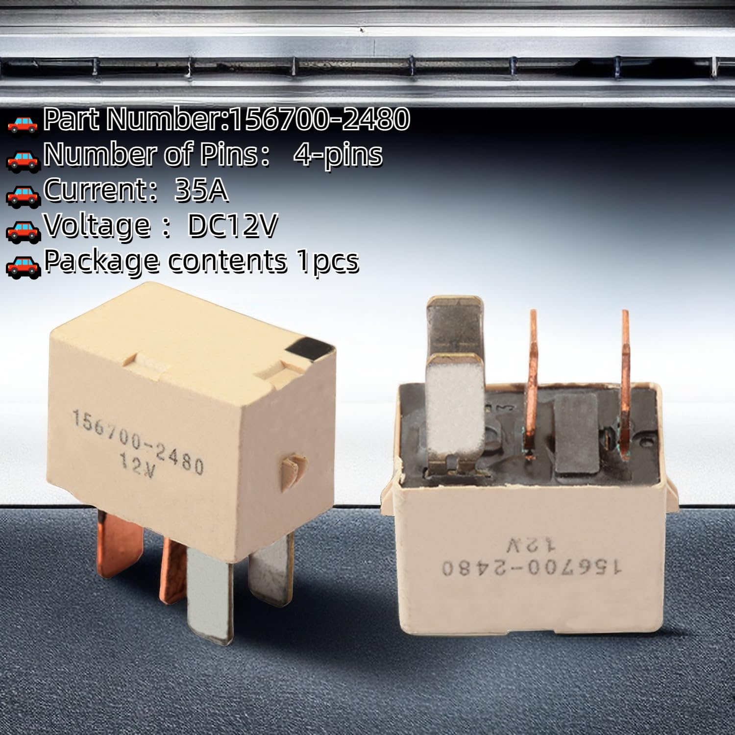 Amazon.co.jp: 156700-2480 DC12V 4ピン 多目的リレー - 1個。: 車＆バイク