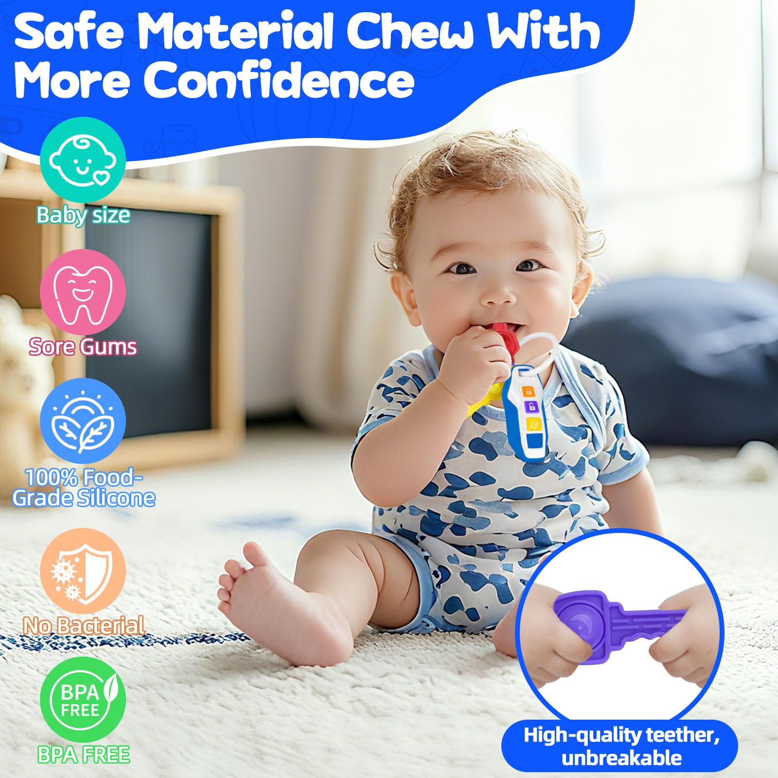 Car Keys Teething Toys for Baby - Image 2