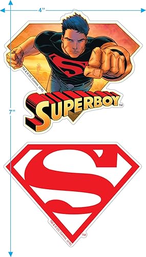 Vista 4 de Popfunk Camiseta clásica con logotipo de Superboy Superman