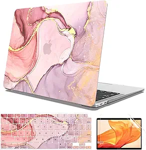 AOGGY Compatible with MacBook Air 13 inch Case 2022 2021 2020 2019 2018 Version A2337 M1 A2179 A1932 with Retina Display T...