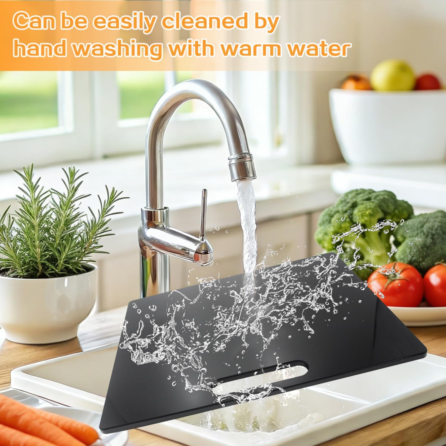 Appliance Sliding Tray with 360° Wheels & Handle, 17”x13” Acrylic Countertop Organizer, Fits Coffee Makers, Air Fryers & Most Kitchen Appliances