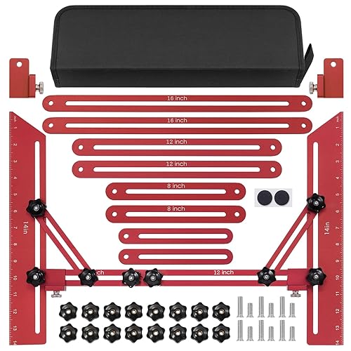 Stair Tread Template Tool, Stair Tread Gauge with Auxiliary Support