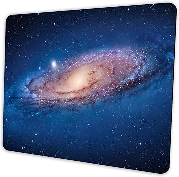Nebula Mouse pad Small Computer Mouse pad with Personalized Galaxy Design Office Non-Slip Rubber Mousepad