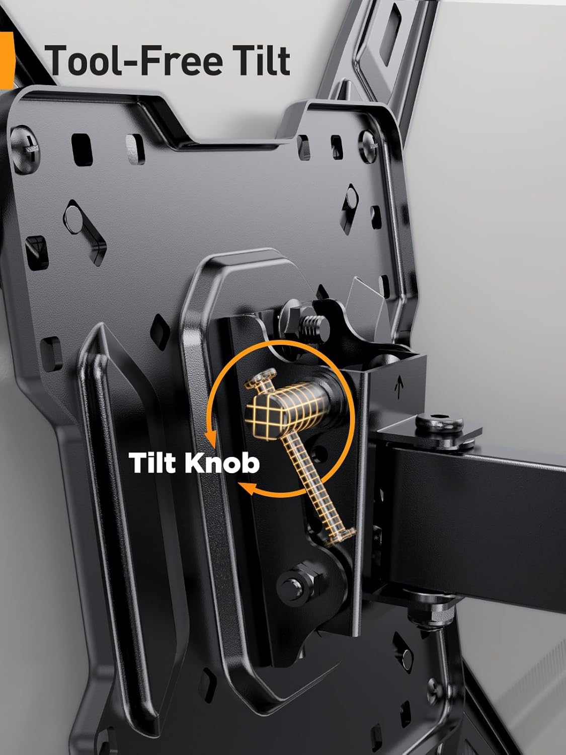 Perlegear Support TV Full Motion pour téléviseurs de 66 à 65 pouces jusqu'à 37 kg