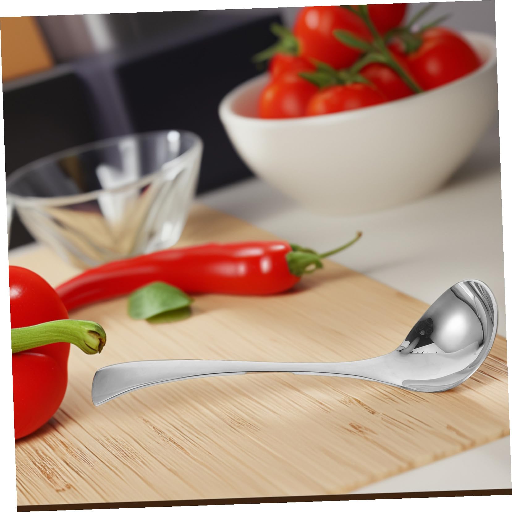2 Piezas Cuchara Sopera de Acero Inoxidable Cucharas para Sopa de Cocina Mango Cucharón para Servir Sopa Mesa Material Acero Inoxidable Función Dispensador