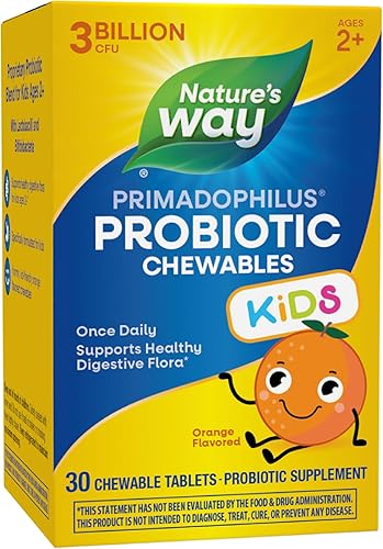 Nature's Way Primadophilus Kids 3 mil millones, 30 masticables