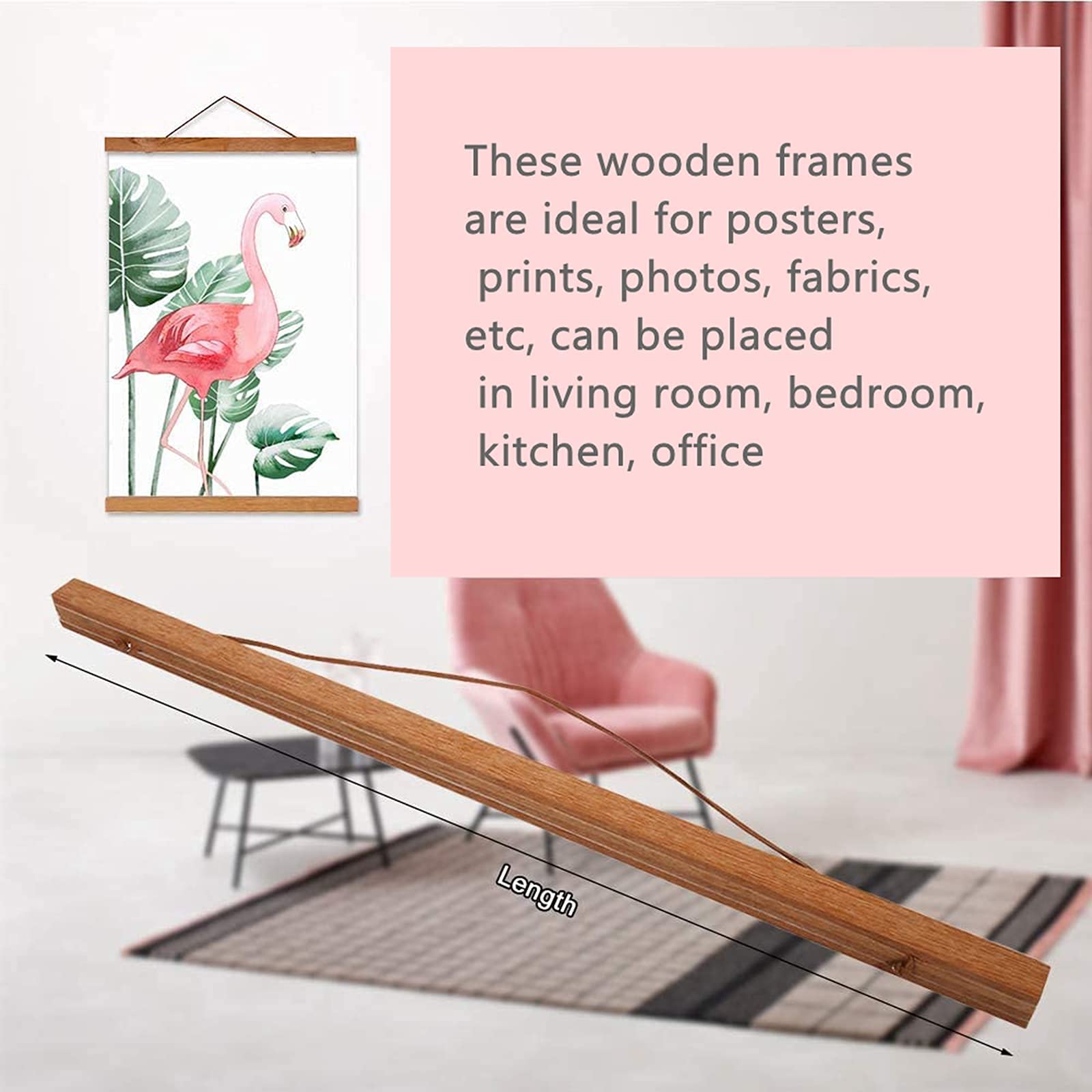 1 pezzo Cornice portafoto doppia o tripla in legno naturale di tonalà rosa, di 6 o 7, semplice e naturale, decorazione per la casa, con cornice casuale inclusa - Product Video