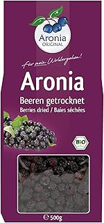 Aronia ORIGINAL Organic Dried Aronia Berries 500g | Gently Dried Immediately After Harvest | Antioxidant Superfood, Anti-Inflammatory, Immune System | Vegan, Organic, Non-GMO Black Chokeberry