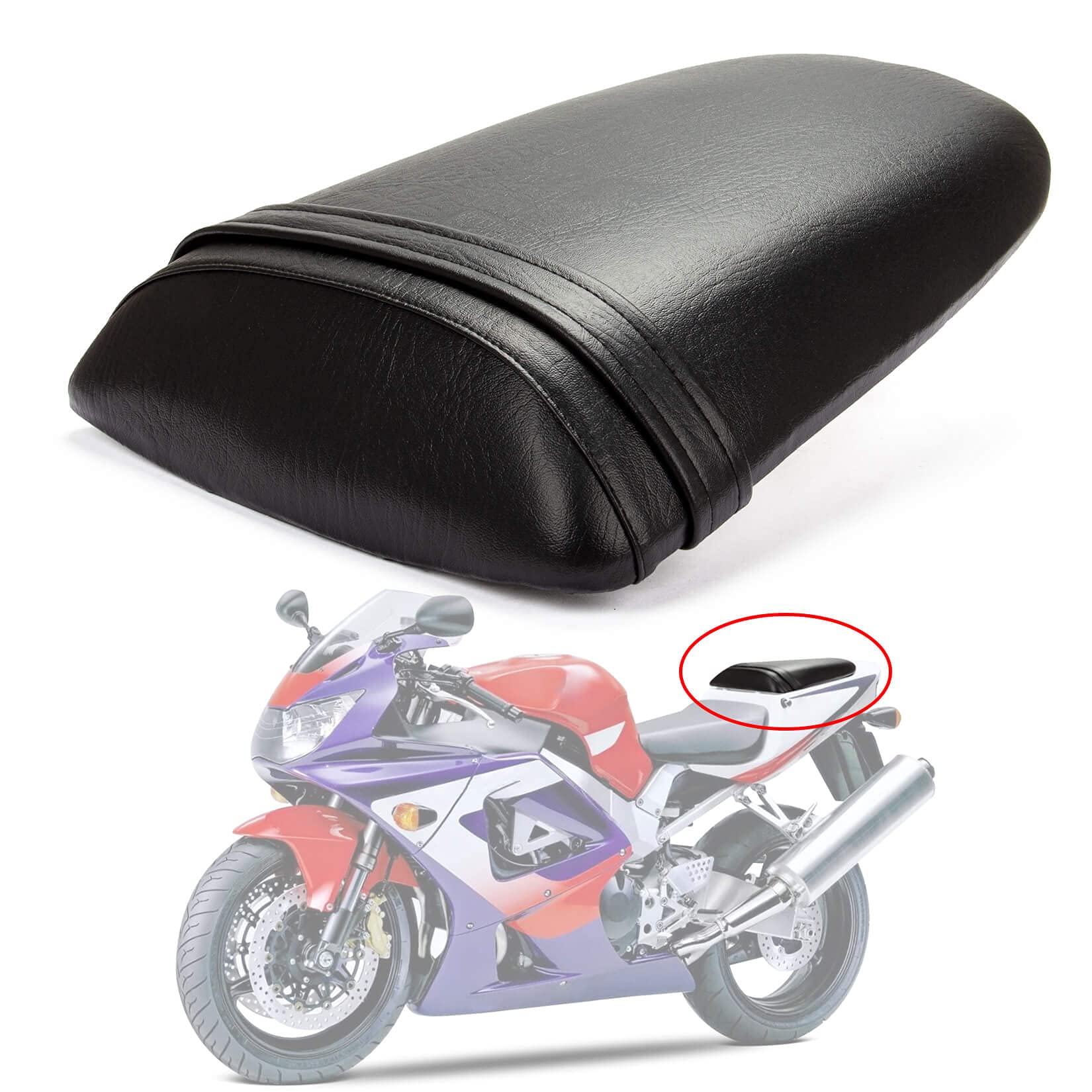 Rear Passenger Pillion Seat Cushion For CBR929RR 2000-2001?Black?