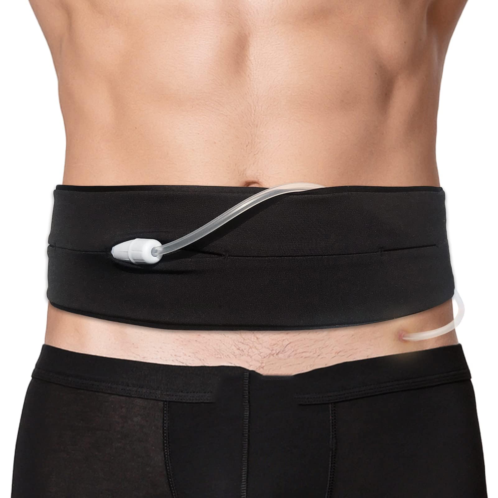 Ceinture de dialyse péritonéale Respirante avec Poche en Filet, Support de cathéter PD, Accessoires sans Rebond (2 pièces)