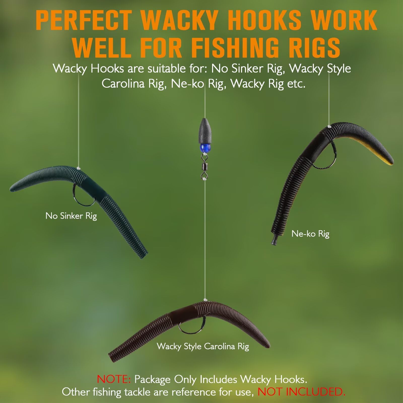 Dovesun 30Pezzi Ami Da Pesca Ami A Cerchio Rig Ami Da Pesca Wacky Rig Ami Wacky 463994