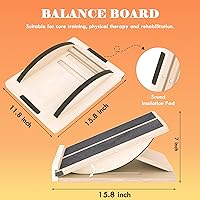 Vista 3 de Tabla Inclinada Profesional, Tabla Inclinable Ajustable y Estirador de Pantorrilla, Tabla Inclinada para Estiramiento de Pantorrilla, Tabla