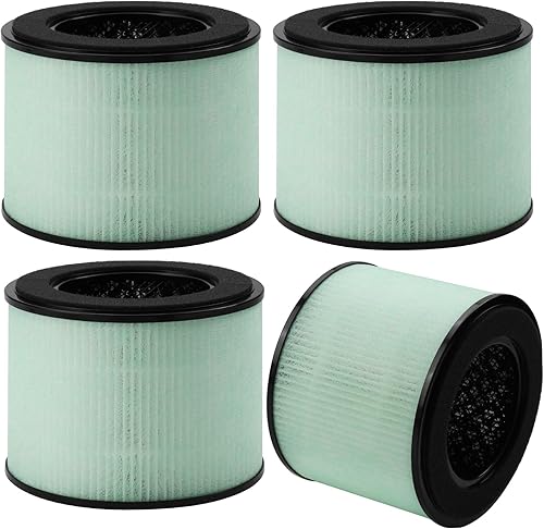 Miniatura 6 de SAKEGDY Paquete de 2 filtros HEPA BS-08 de repuesto, compatible con PARTU BS-08Purificador Clarifion AerClear, sistema de filtración 3 en 1 que