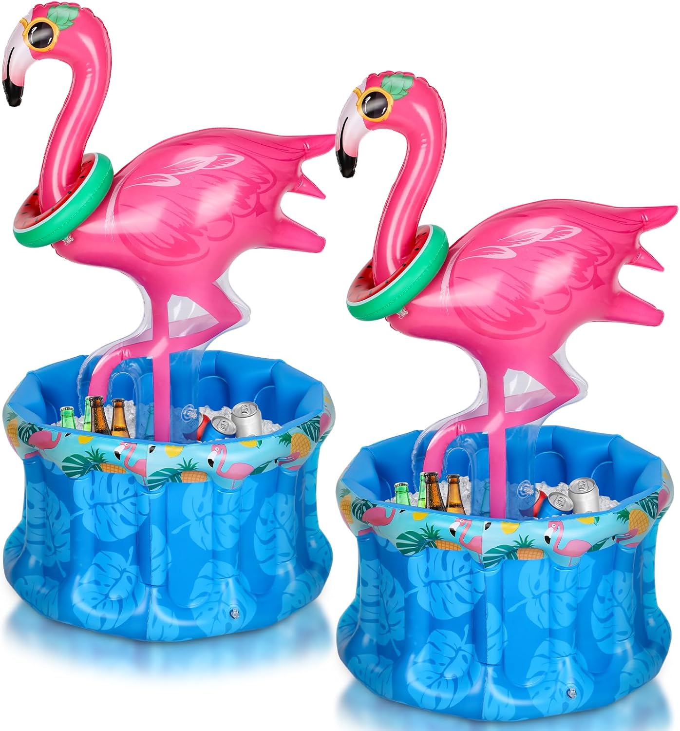 Chuangdi 2 Pcs 50 Inch Cowboy Inflatable Cooler Western Party Cooler Cowboy Party Decoration for Adults Floating Ice Chest for Summer Pool Luau/Beach/BBQ/Theme Events