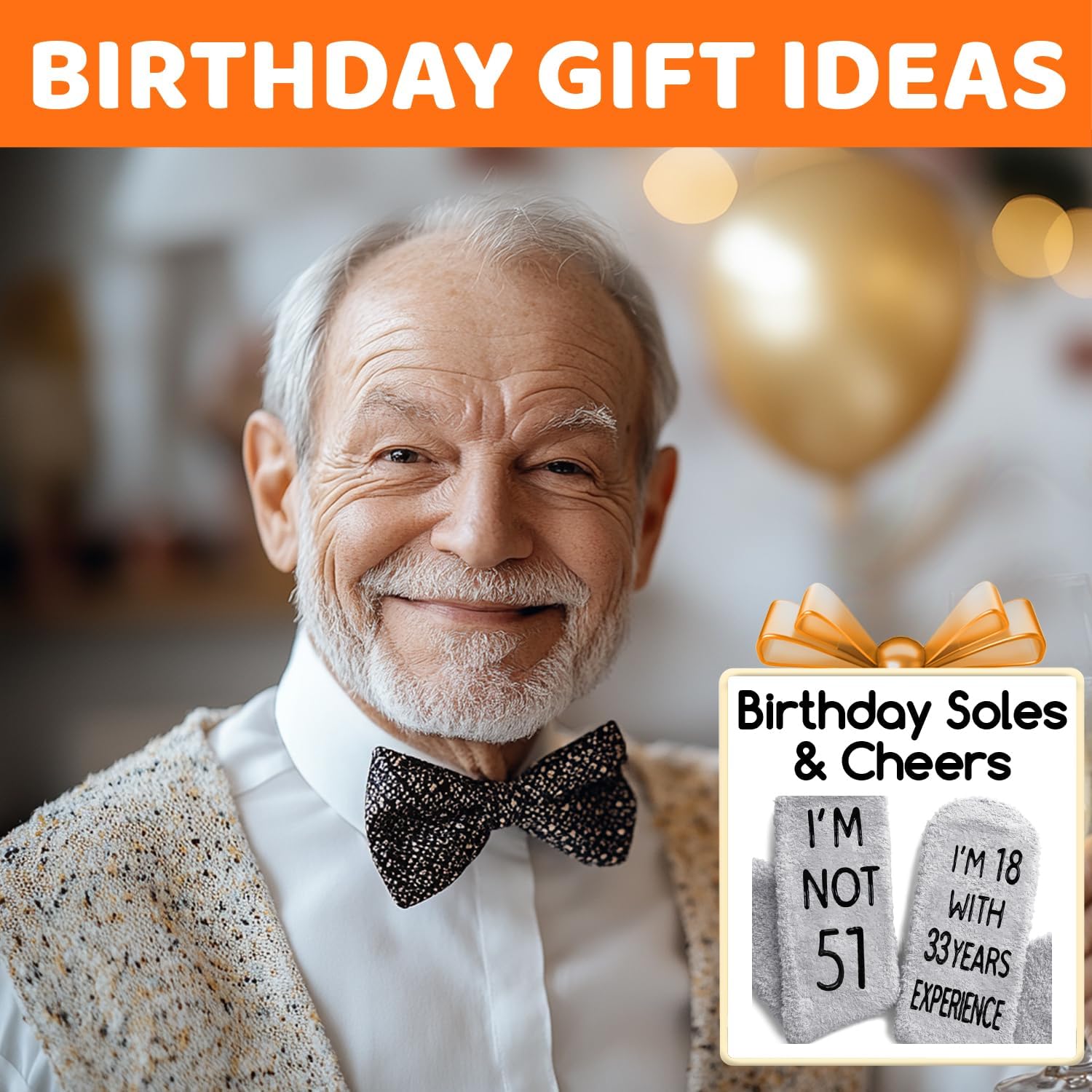 HAPPYPOP Birthday Gifts for Older Men - Socks for 55 60 Years, Birthday Gifts for Him in 50s - Image 2