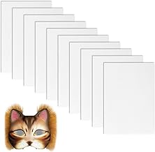 10 Sheets White Eye Mesh for Therian Mask- 21 x 30CM Fursuit Eyes Mesh, Plastic Mesh Canvas Sheets for DIY Cat Mask, Cosplay Props, Fursuits, Craft Making, Printable Waterproof PVC Plastic Mesh Sheet