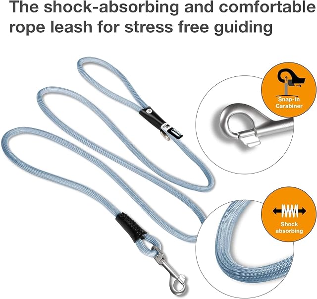 Foto 2 de 4 de Stretch Comfort Leash Skyblue M