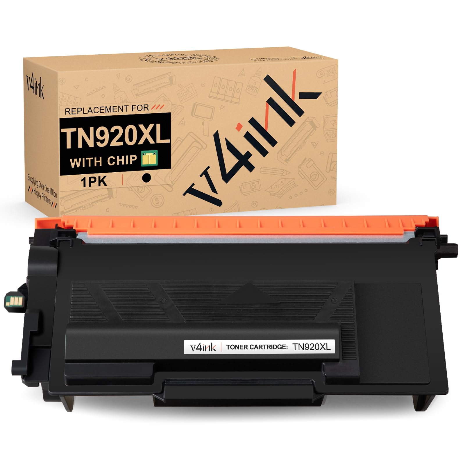 v4ink Compatible TN920XL Toner Replacement for Brother TN920XL TN920 XL Toner Cartridge for Brother HL-L5210DN HL-L5210DW HL-L5215DW HL-L6210DW