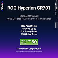 Vista 8 de ASUS ROG Hyperion GR701: Carcasa de ordenador EATX de torre completa con estructura semi-abierta, paneles laterales sin herramientas, soporta hasta