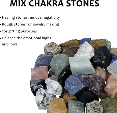 Miniatura 3 de Chakra, cristales crudos, piedras de chakra, cristales curativos, cristales y piedras curativas, piedras preciosas para manualidades, accesorios de