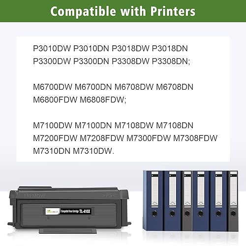 Miniatura 2 de TL-410X (TL-410 TL-410H) - Cartucho de tóner compatible con 6000 páginas de alta capacidad para impresora P3012DW P3300DW P3302DW M6702DW M6800FDW