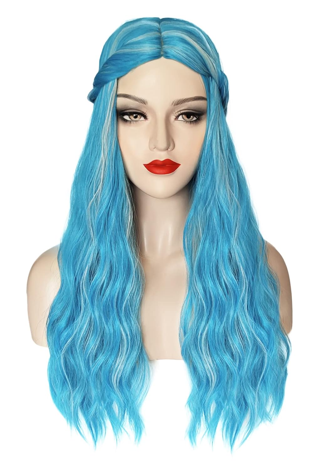 Juziviee Addison Alien Wig Blue Wigs for Addison Costume