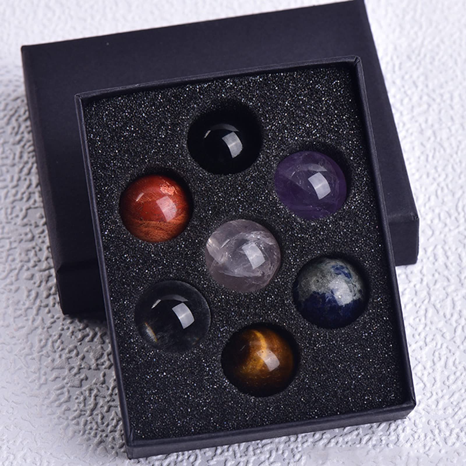 Amazon.co.jp: 7チャクラヒーリングジェムストーンクリスタルボール