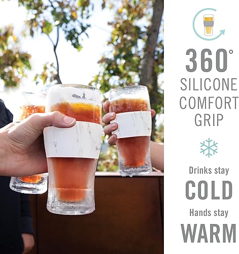Miniatura 3 de Host Freeze, tazas congeladas, juego de pinta congelable, cerveza mantiene tus bebidas frías, vasos aislados de doble pared, vaso para café helado,