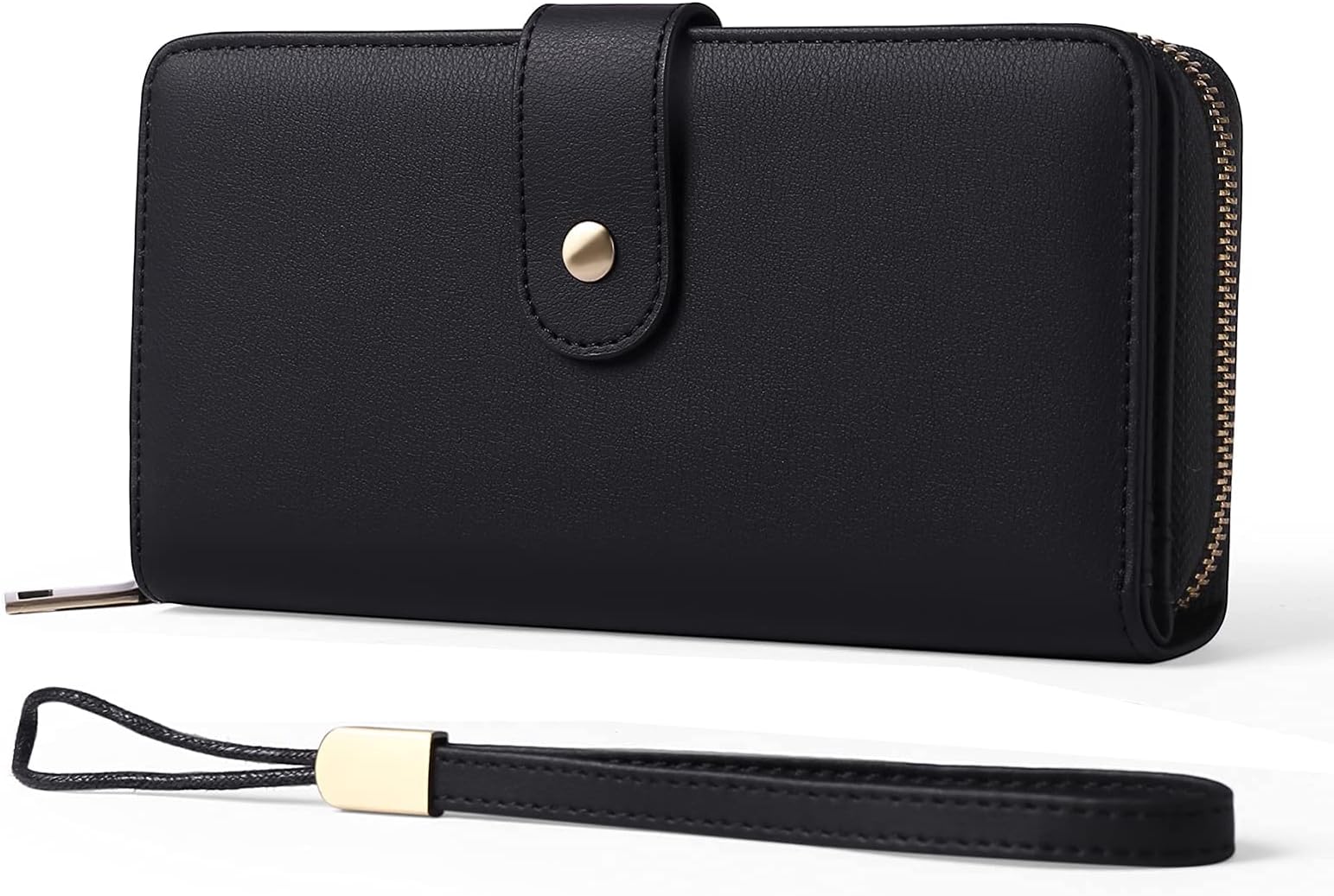 – Purses for Women Leather Ladies Purse Large Capacit Womens Wallet with Multiple Card Slots and Zipper Pocket