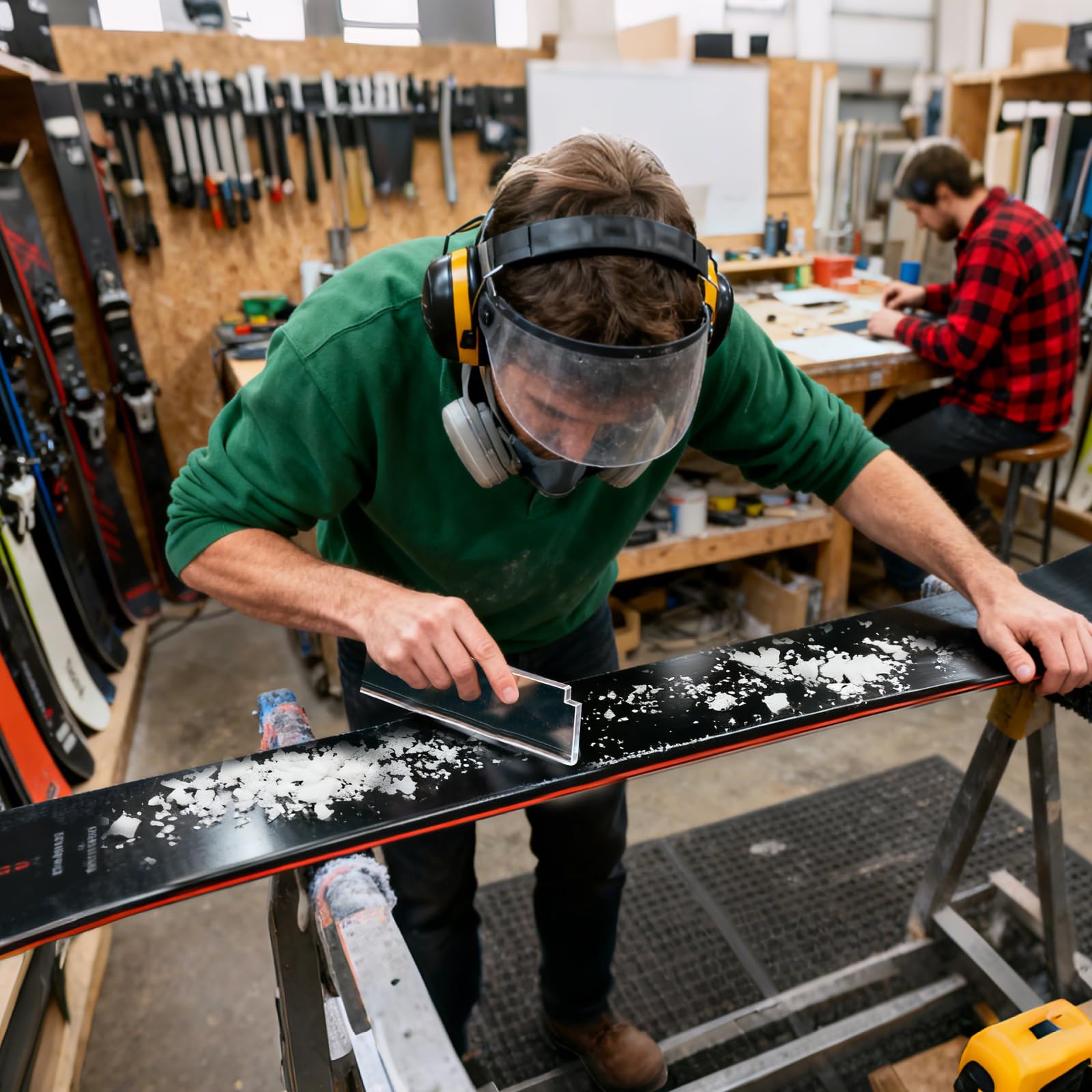 3 Pièces Grattoir Ski Cire, Grattage de Fartage 5 mm, Grattoir à Fartage Acrylique pour Skis et Snowboards pour Éliminer Les Résidus de Cire