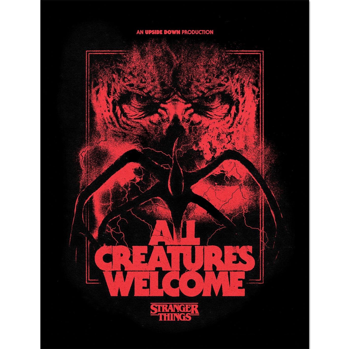 Pyramid International Vibrant Colors Stranger Things 5 (All Creatures Welcome) Collector Print 30Cm X 40Cm Framed Collector Print, Official Licensed Netflix Wall Art Poster, Ready To Hang, One Size