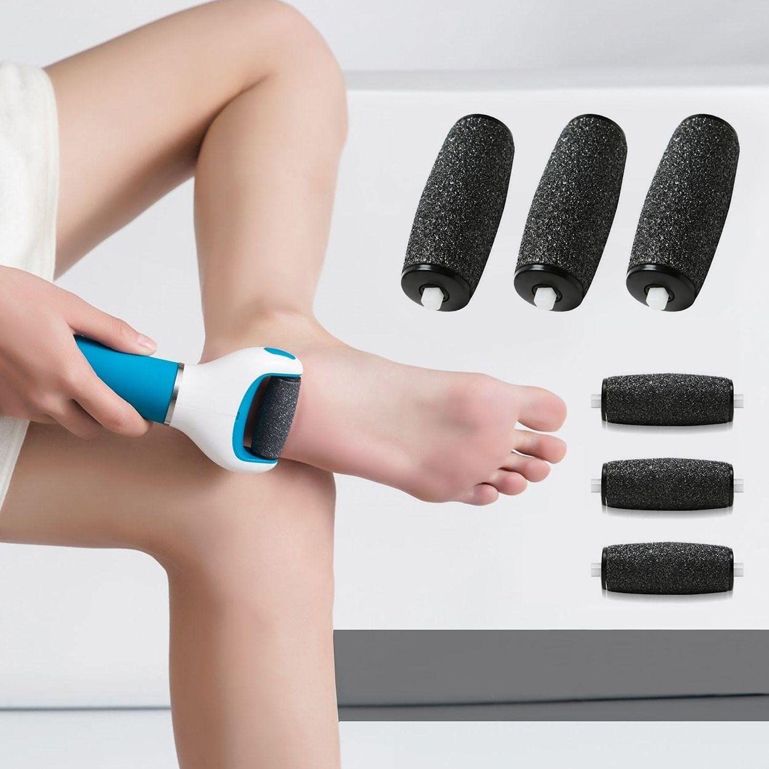 8 PCS Foot File Roller Heads, Pedicure Hard Skin Remover Refills - Image 3