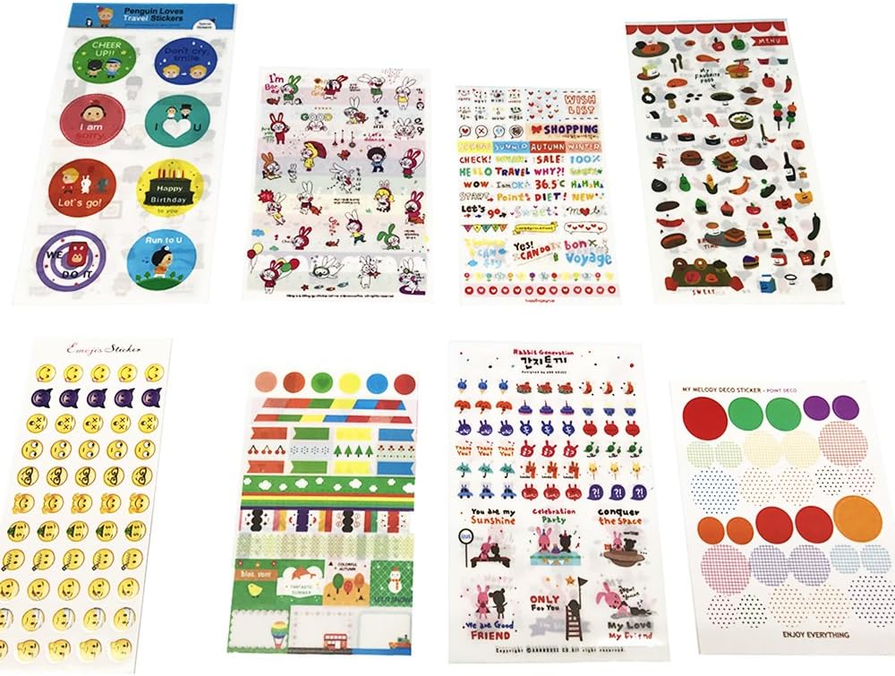 Calendar Planner Stickers Emoji Stickers (Assorted 2962 PCS, 54 Sheets) - Decorative Sticker Collection for Scrapbooking, Calendars, Arts, Kids DIY Crafts, Album, Bullet Journals,Personal Appointments