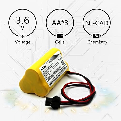 Miniatura 4 de Paquete de 10 baterías de repuesto para Lithonia ELBB001 0253799 ANIC1566 Unitech AA800MAH Luz de salida de emergencia (10 unidades)