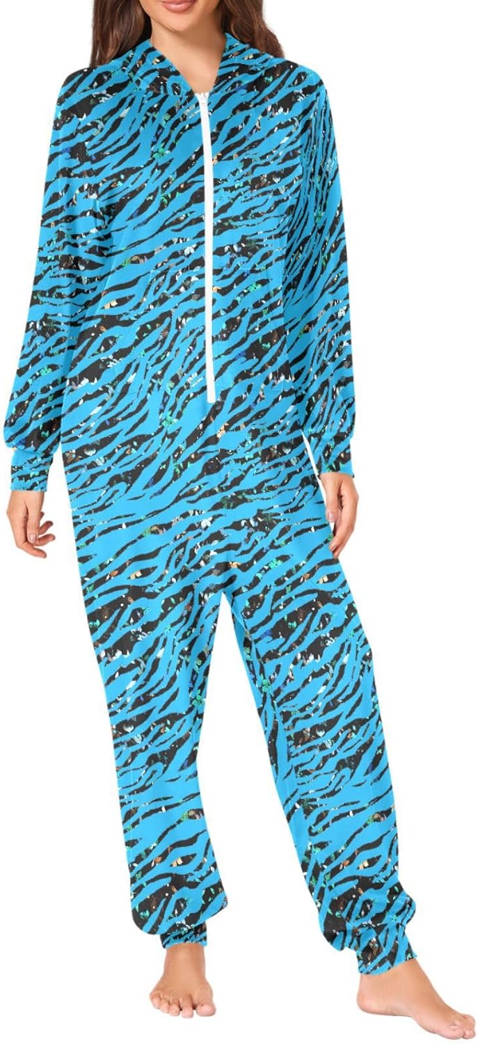 Adult Unisex Onesie Pajamas Hooded Costume Sleepwear Jumpsuit Matching Pjs