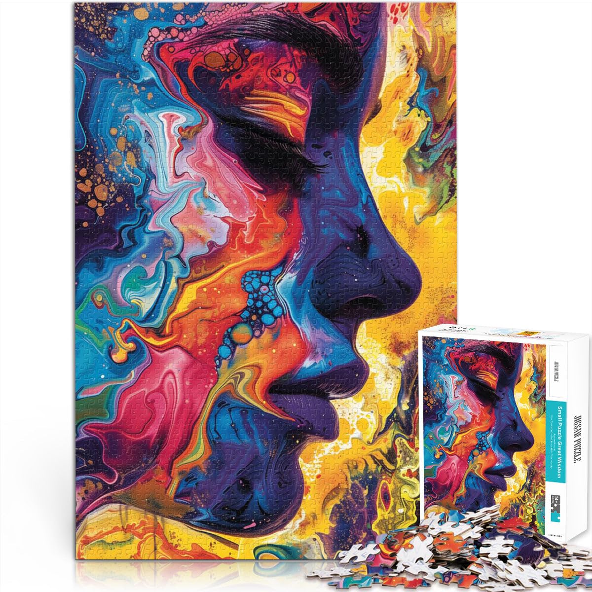 puzzles for teenagers 1000 pieces Her face Family Game Stress Reliever Difficult Challenge 38x52cm for Home Decoration for and Age 14