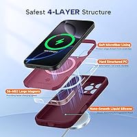 Vista 749 de Miracase Funda diseñada para iPhone 13 Pro Max con protector de pantalla, [forro de microfibra suave antiarañazos], funda protectora de silicona