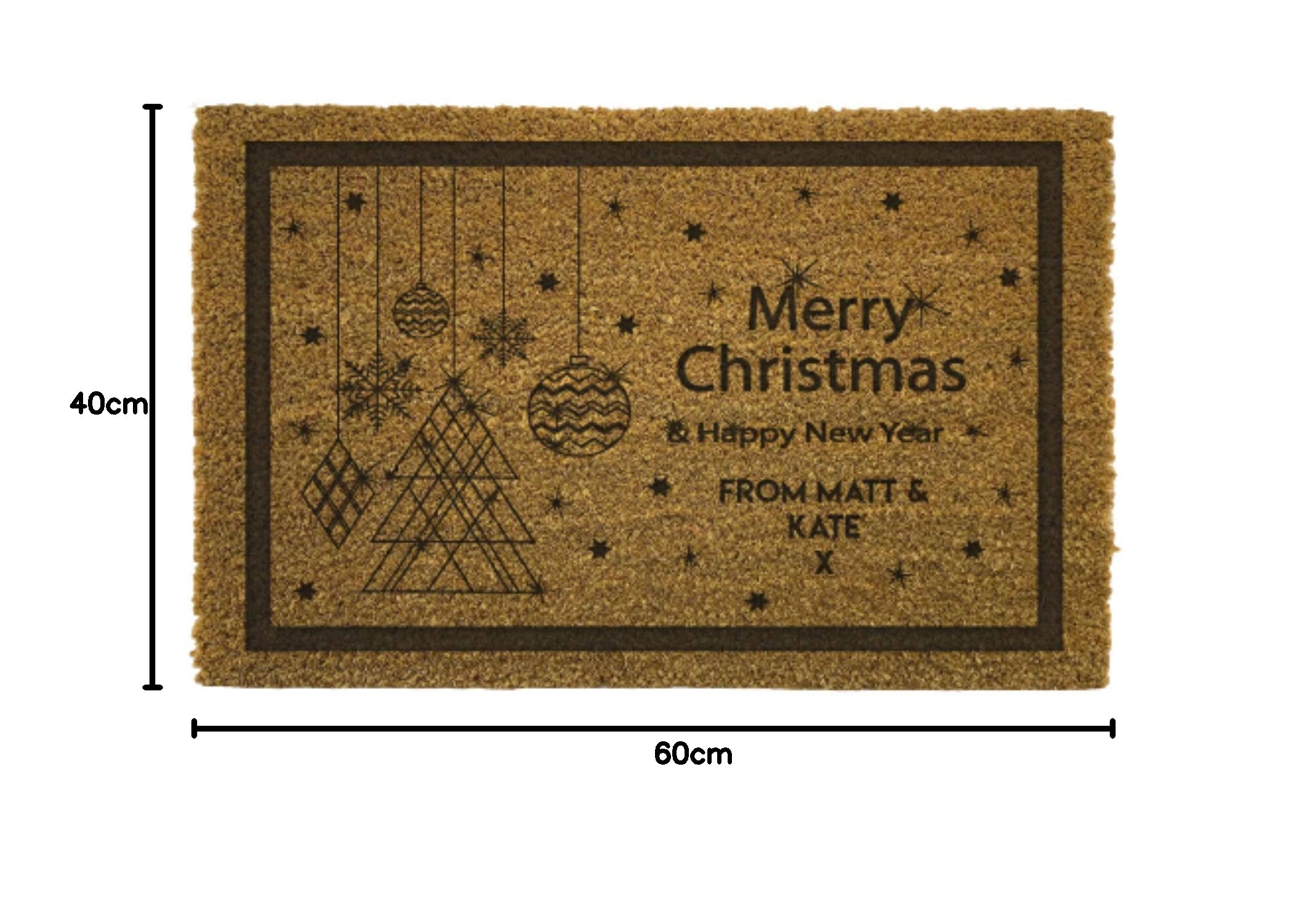 Be-Creative Paillasson personnalisé en fibre de coco / Paillasson de Noël / Paillasson de Noël – (Paillasson de Noël) JS5