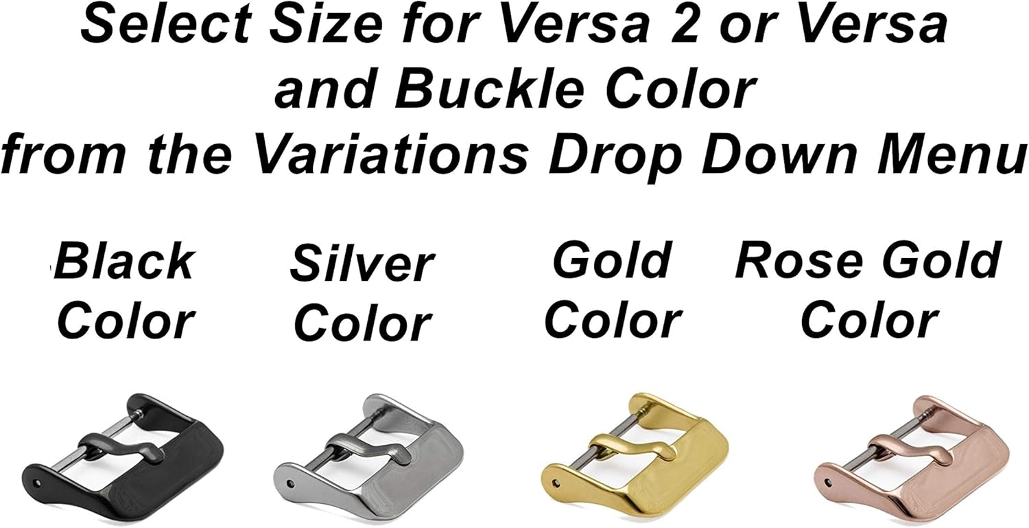 Pink with White Stitches Band Compatible with Fitbit Versa 2 and Versa Smartwatch Elegant Soft Leather Strap Bracelet with Quick Release Pins