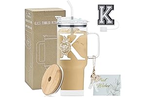 AiHeart Initial Glass Cup: The Perfect Personalized Gift for Loved Ones