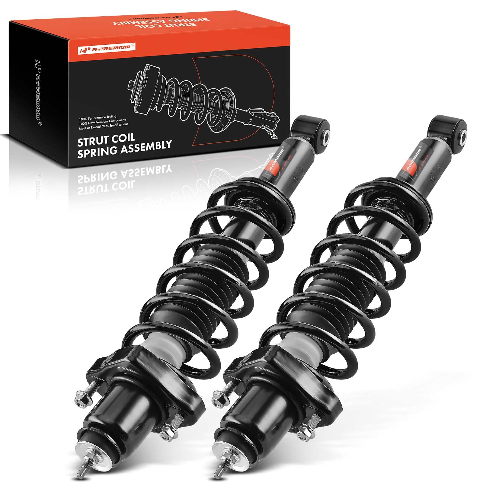 Photo 1 of A-Premium Rear Strut Assembly Compatible with Jeep Compass & Patriot, 2007-2010 - 2x Replacement Suspension Complete Strut Shock Absorber with Coil Spring
