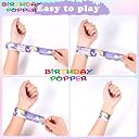 Birthday Popper 12 Pcs Superhero Slap Bracelets Bands as Birthday Return Gifts for Kids of All Ages - Multicolor gallery image