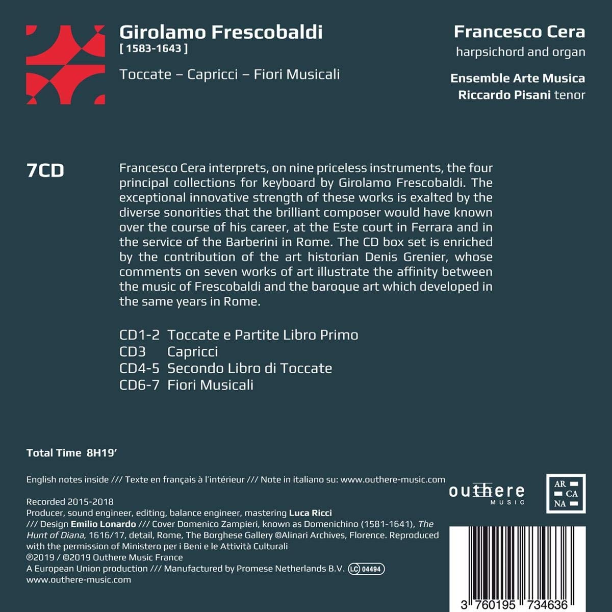 Frescobaldi: Toccate - Capricci - Fiori Musicali