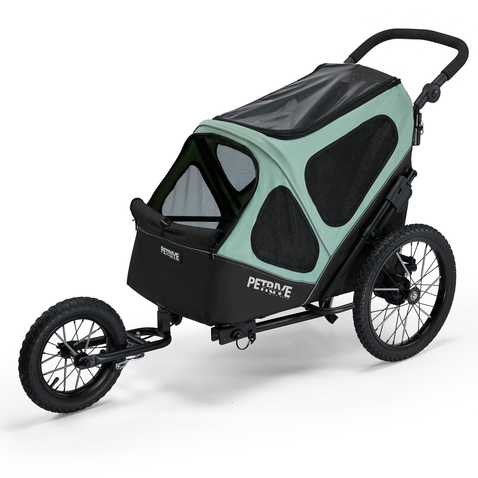 Przyczepa rowerowa 4 w 1 dla psów, wózek dla psów, duży transporter do 30 kg, PETRIVE