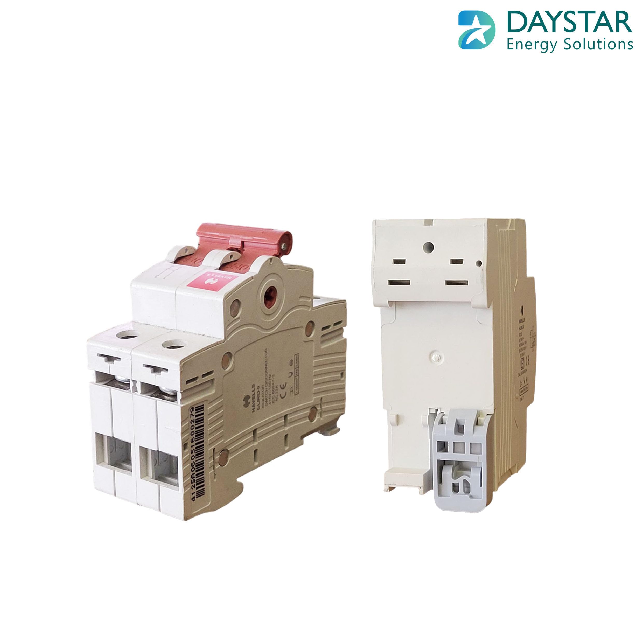 Havells DHMGIDPX063 PVC Plastic 63A DP Switch Disconnector Euro 2 (White) 1