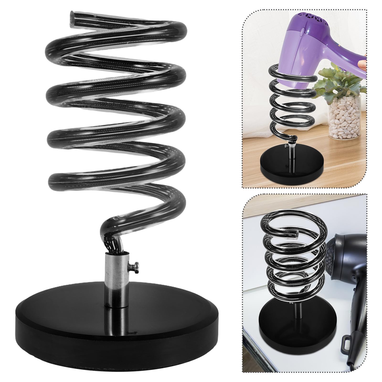 Marmorsockel Spiralförmiger Haartrocknerhalter für Bad und Salon