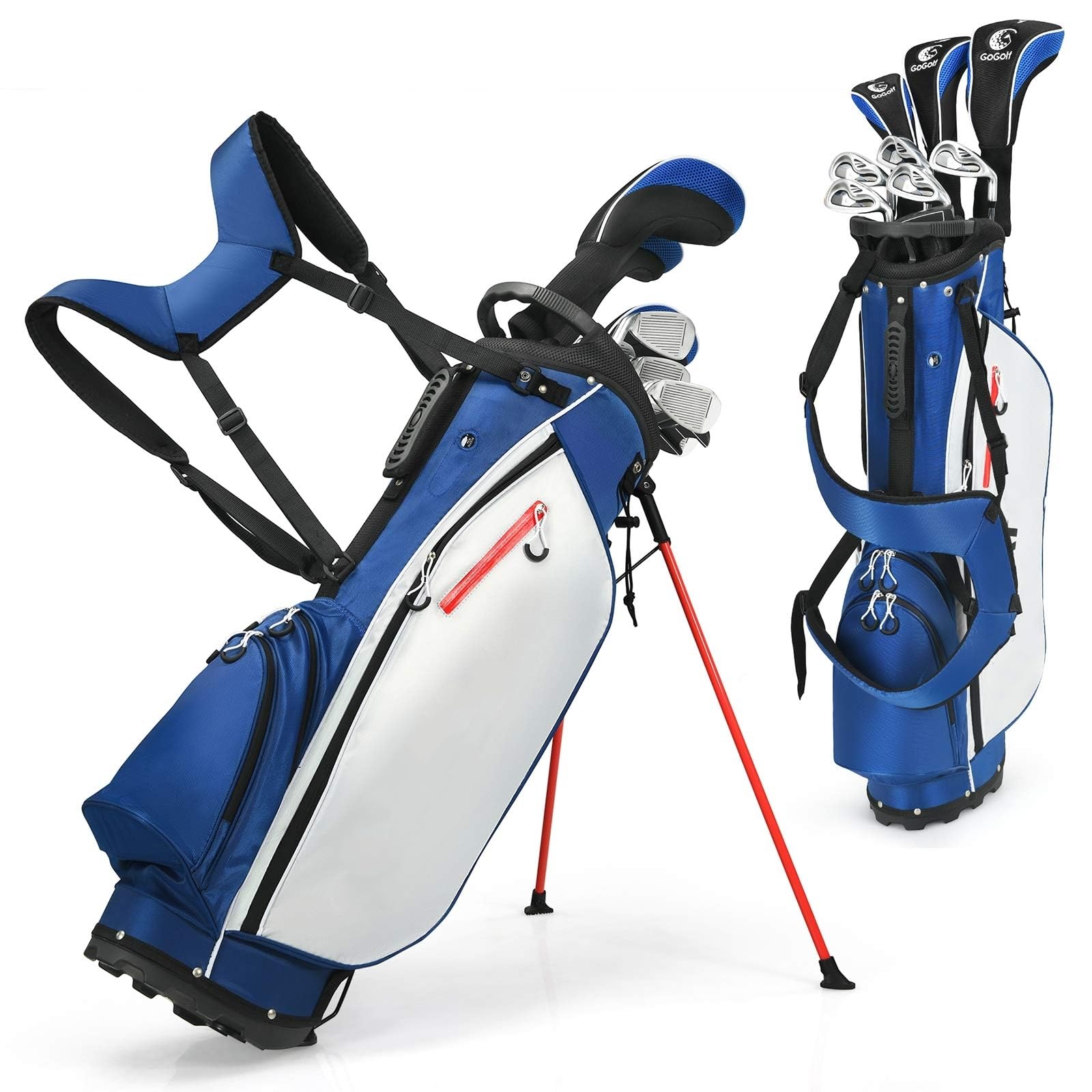 COSTWAY Men's Golf Clubs Package Set with Alloy Driver