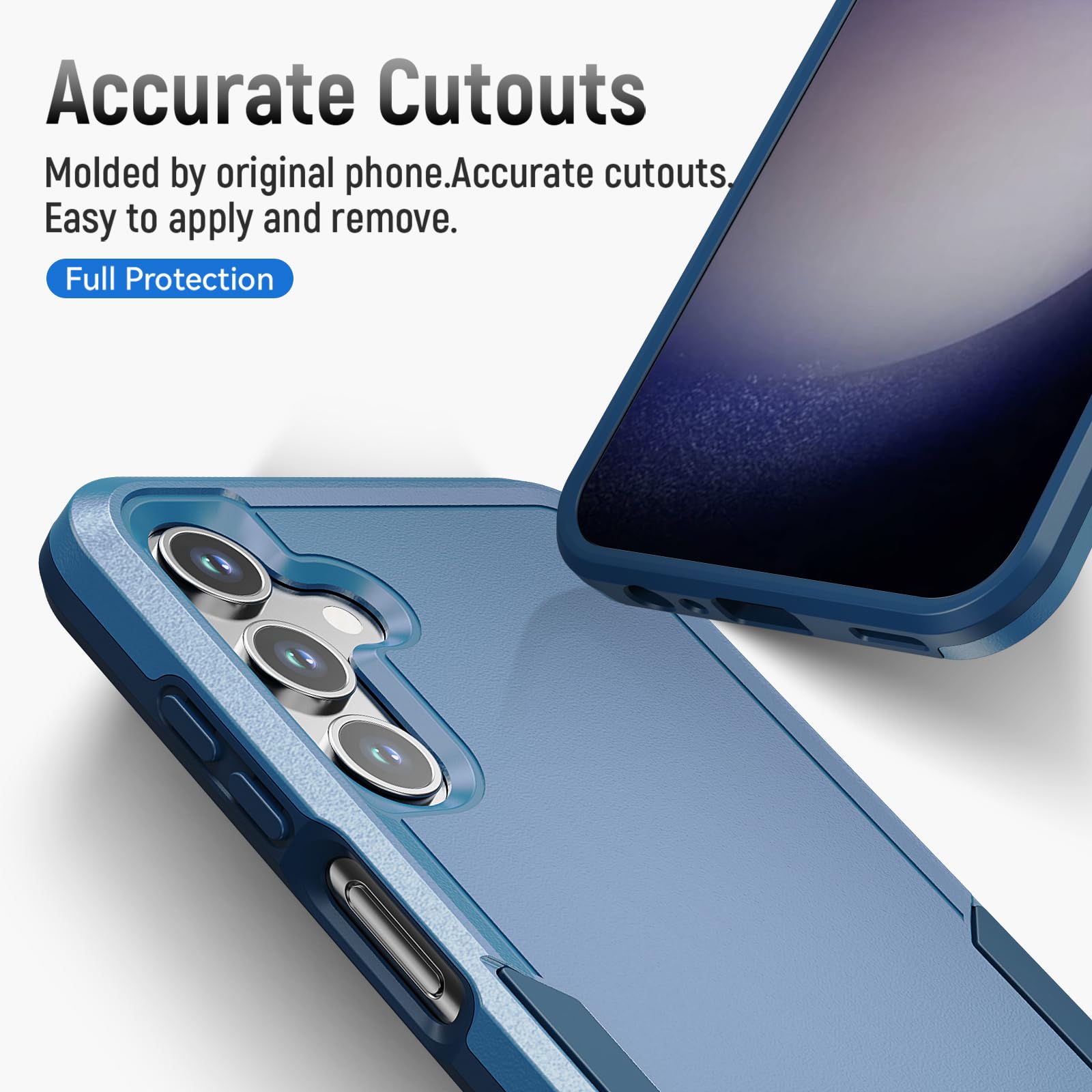 Amazon.com: for Galaxy A15 5G Phone Case with HD Screen Protector [Military  Grade Drop Tested] Heavy-Duty Tough Rugged Shockproof Protective Case for  Samsung A15 5G, Blue : Cell Phones & Accessories