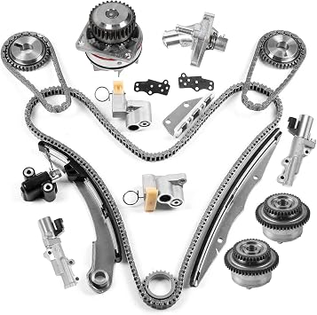VQ40DE Engine Timing Chain Water Pump Kit/VVT Sprockets Fits for Nissan Frontier 05-15/ NV1500 NV2500 NV3500 12-15/ Pathfinder 06-12/ Xterra 05-13 4.0L V6 DOHC OE VQ40DE Engine
