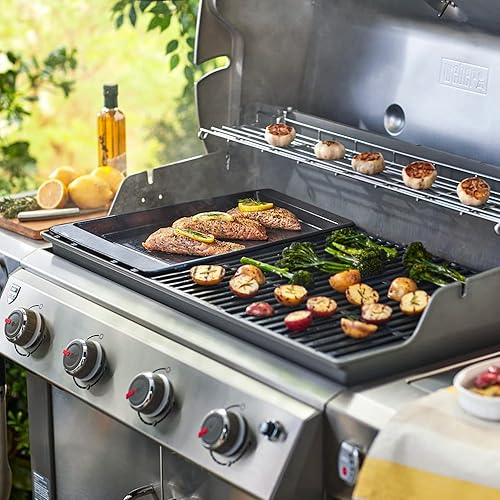 Miniatura 5 de Parrilla 7566 Piezas de repuesto de plancha de hierro fundido para Weber Genesis, plancha para parrilla Weber Genesis Serie 300 Genesis E-310 E-320